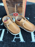 TX Youth Tan Leather Mocs