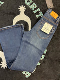 Women's blue western jeans style W2370-PB