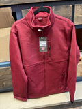Women's burgundy western zip-up jacket