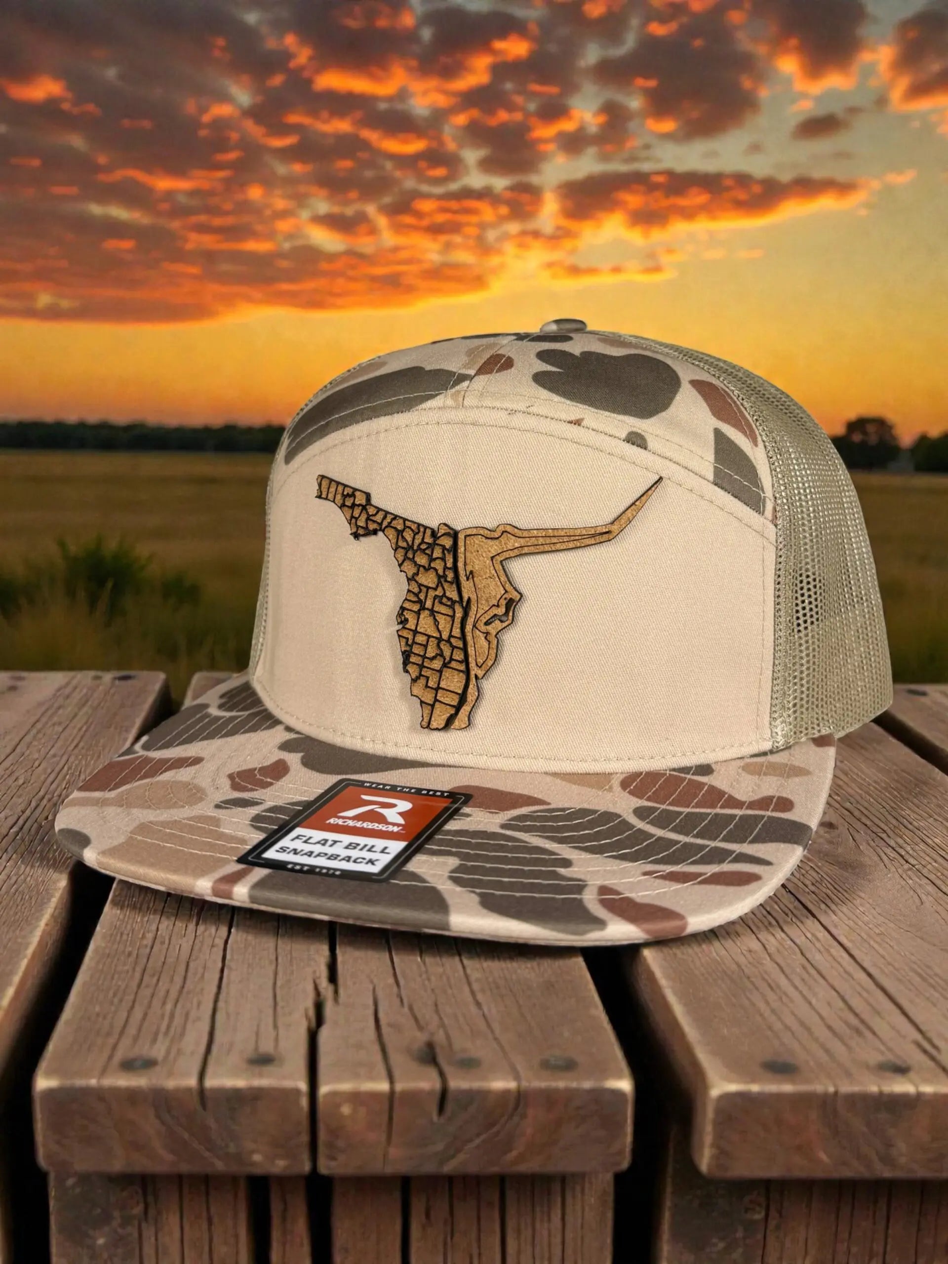 Duck Camo Richardson Flat Bill Raging Bull