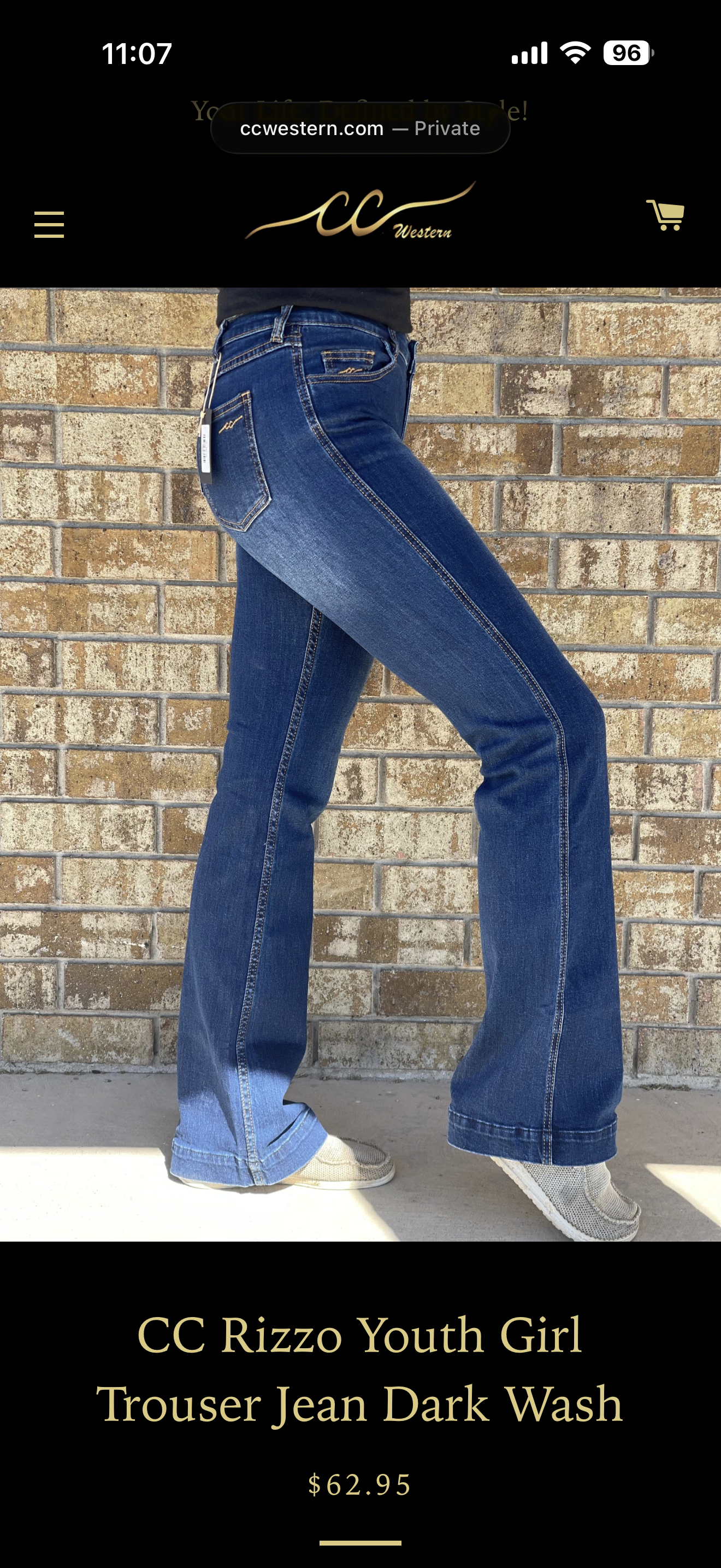 CC Rizzo Trouser Dark Wash