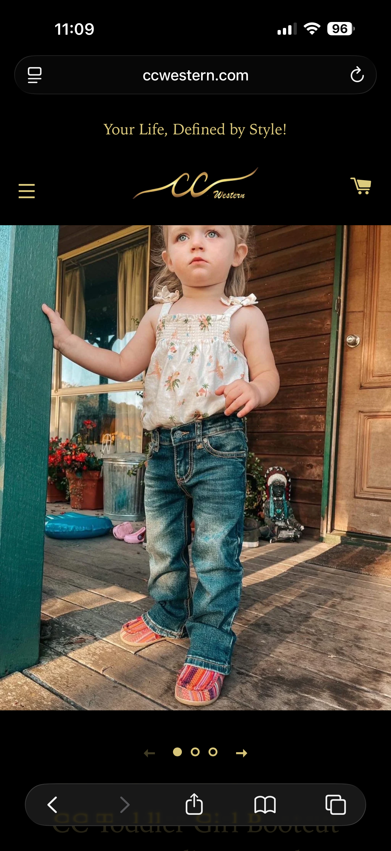 CC Girls Boot Cut Med Wash