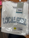 LG Youth Arch Periwinkle S/S Shirt White