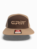 Brown Richardson Flat Bill Embroidered Grit