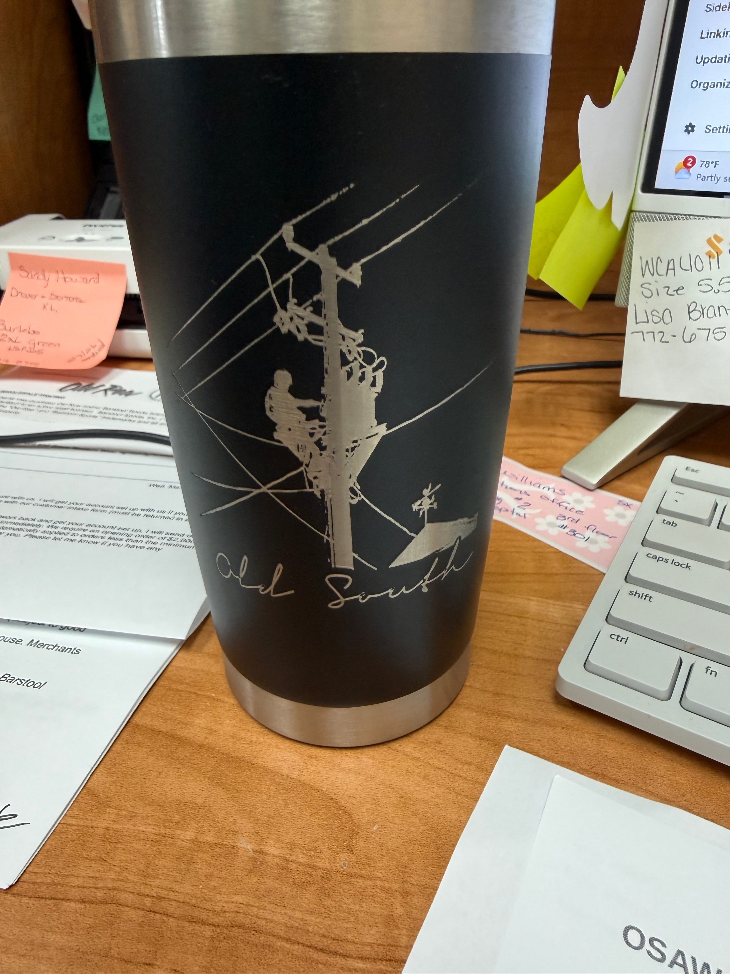 Lineman 20oz Tumbler