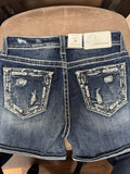 Grace in LA Women's Embellished Denim Shorts