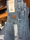Girls Light Wash Trouser with Peach and Teal Pockets WR112344444