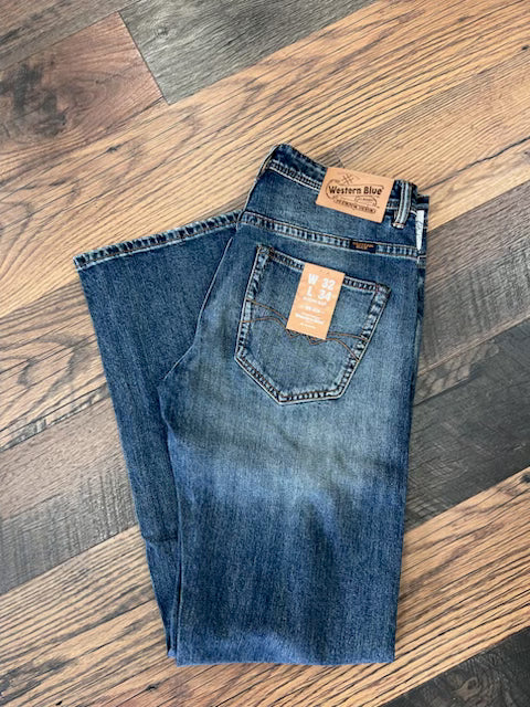 Men's Western Blue WB-629-L34 blue western jeans