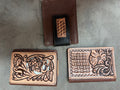 Floral Tooled Money Clip Magnetic