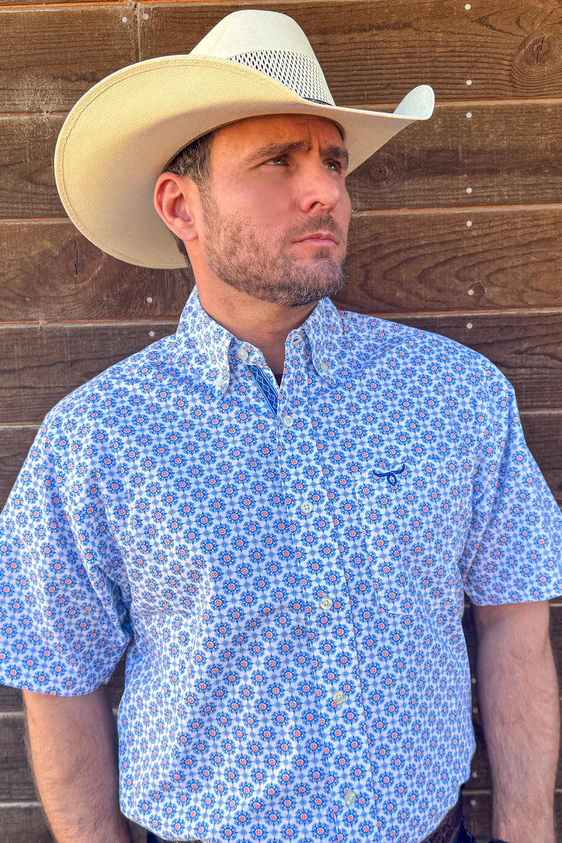 Drover Coyote Short-Sleeve Cotton Western Shirt