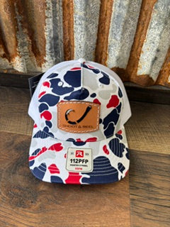 Americana Duck Camo White Hook Cutout Patch