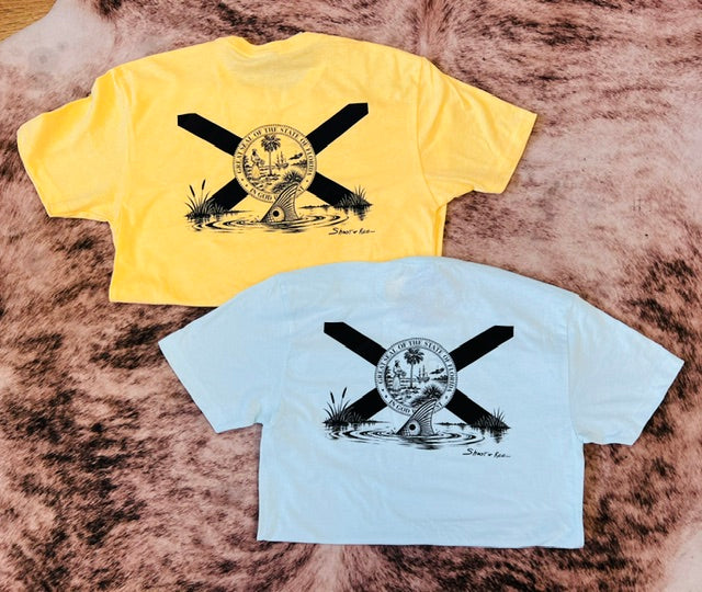 Florida Flag Redfish T-shirt Yellow