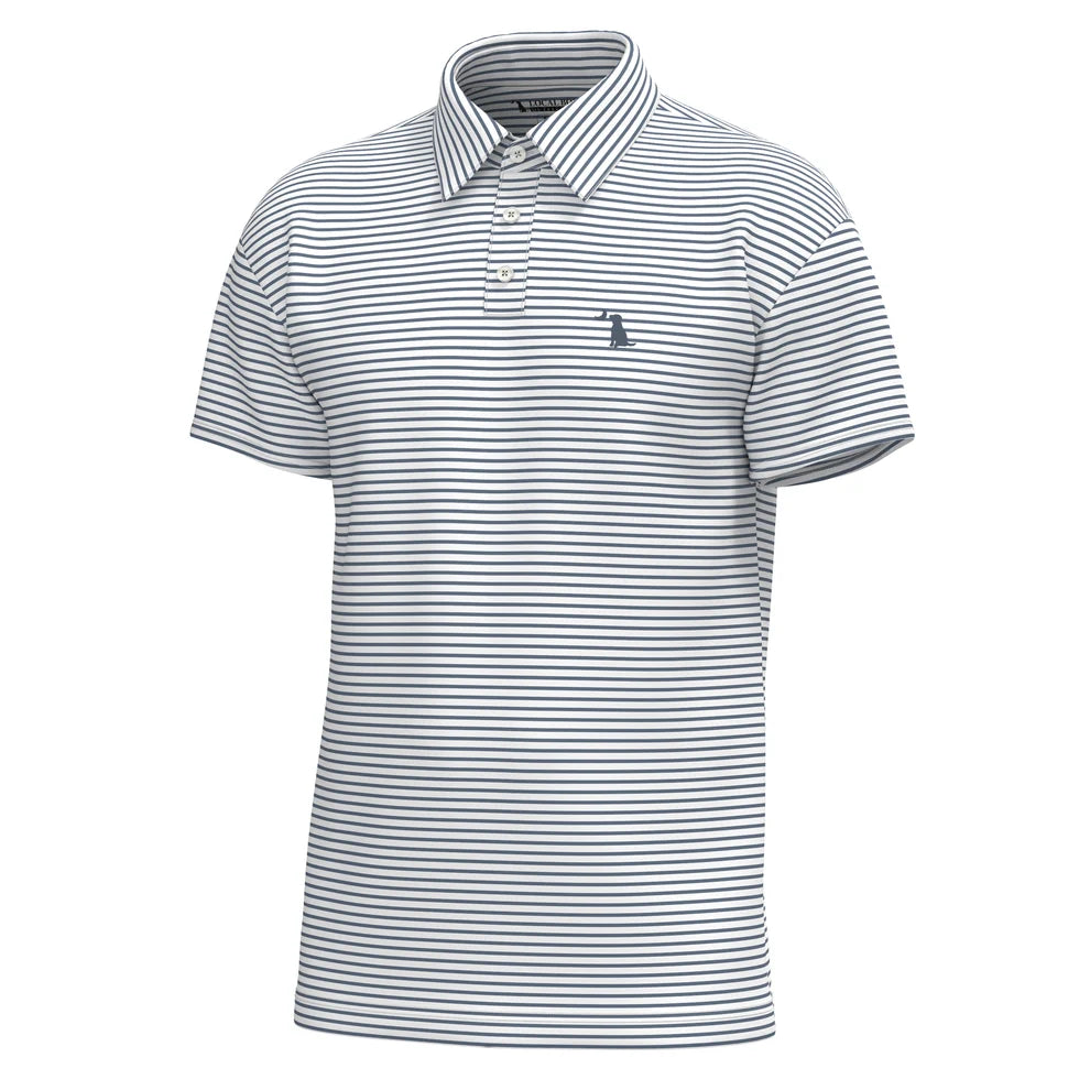 Edisto Polo - Dark Slate/White