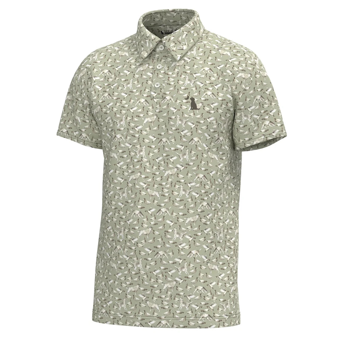 Dirty Myrtle Polo - Green Duck Dog