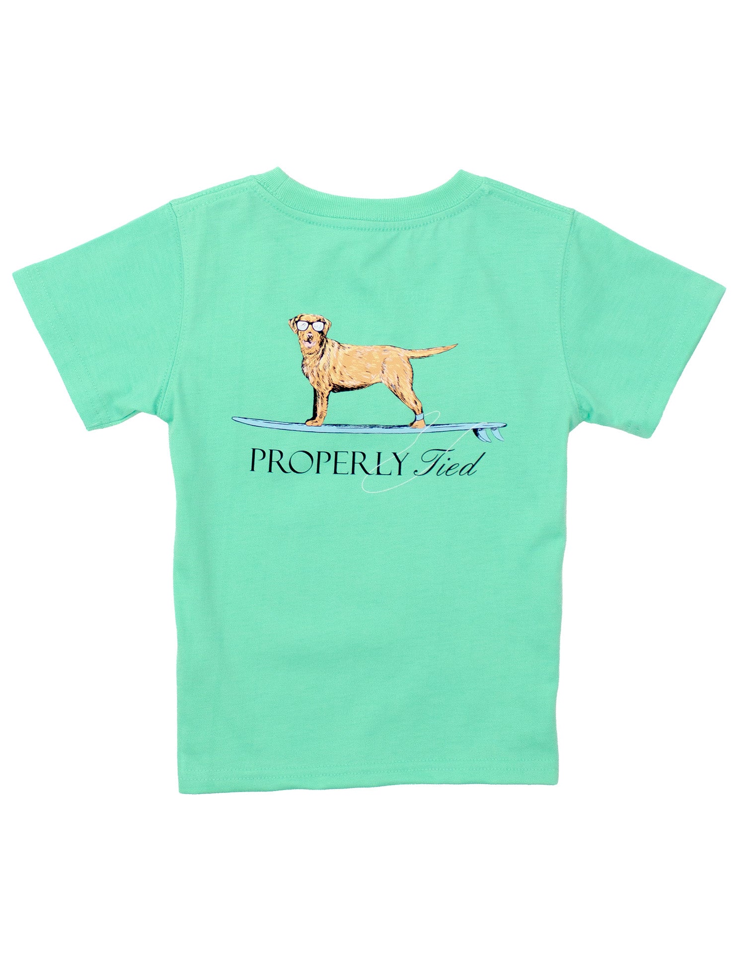 Boys Waverider SS Wash Green