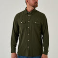 Long Sleeve - Performance Western Shirt - Mallard Green