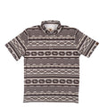 Men's Aztec Print Performance Polo Shirt - Grey