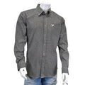 Cross Floral Teal Long Sleeve Western Shirt