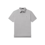Southern Marsh Biscayne Heather Performance Polo – Light Gray