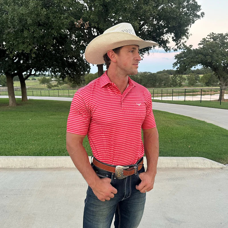 Drover Rusty Spur Stretch Performance Polo