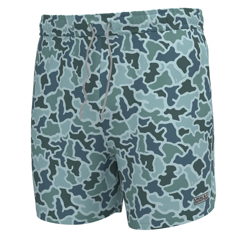 Moon Camo Swim Trunks