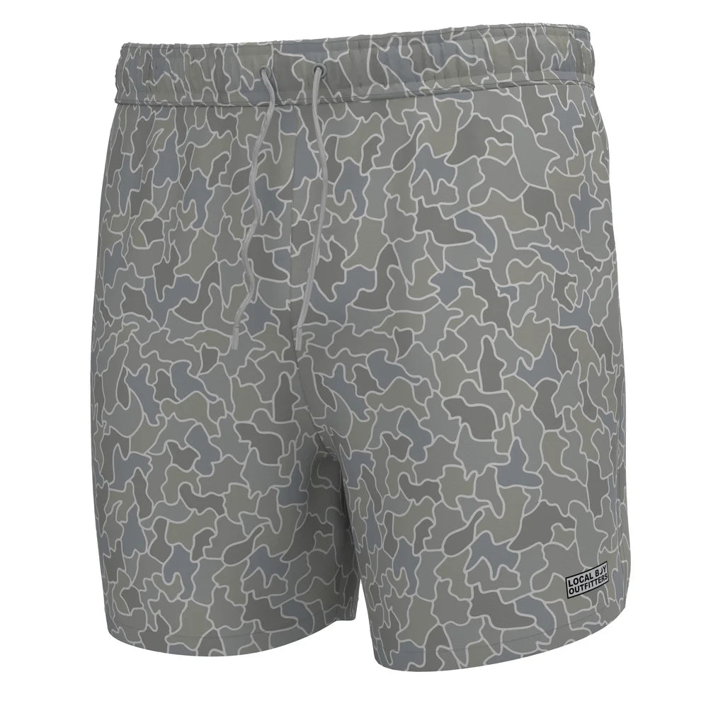 Cobblestone Gray Bayview Swim Trunks