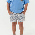 Youth Athletic Shorts White Camo