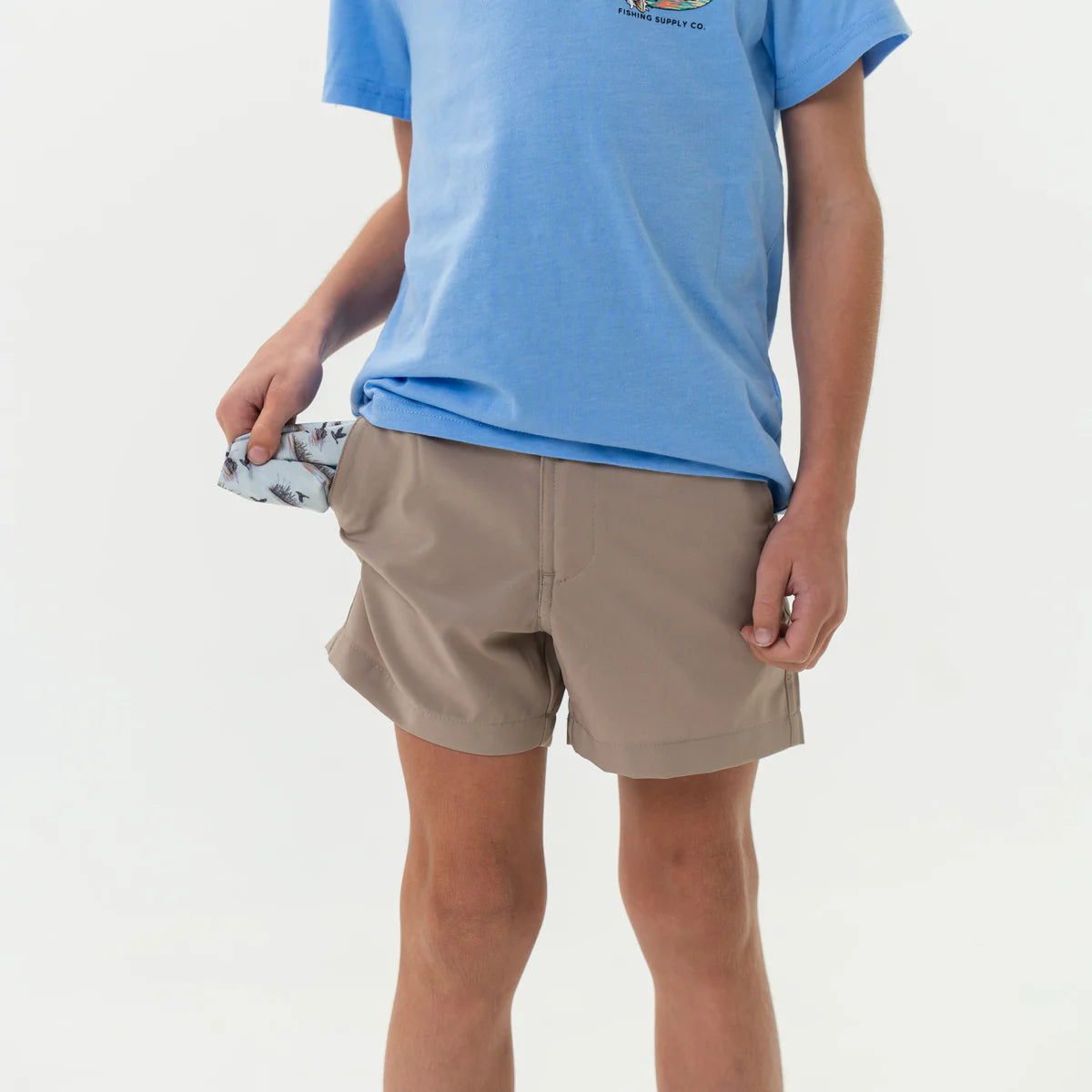 Everyday Youth Short - Cobblestone Khaki