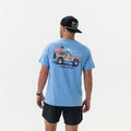 Short Sleeve Tee - Camo Beach Cruiser - Heather Periwinkle