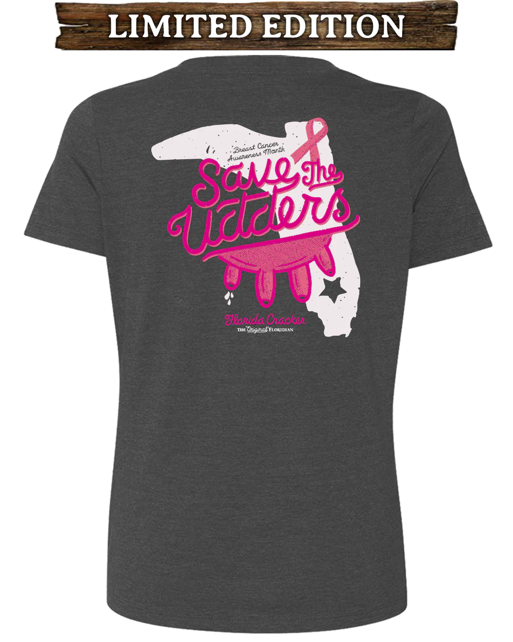 Limited Breast Cancer S/S dark Grey