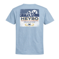 Heybo Mountain Label Pocket Tee in Chambray
