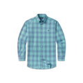 Southern Marsh Tupelo Windowpane Dress Shirt – Mint & Slate