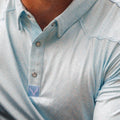 Western Pearl Snap Polo - Floral | Light Blue
