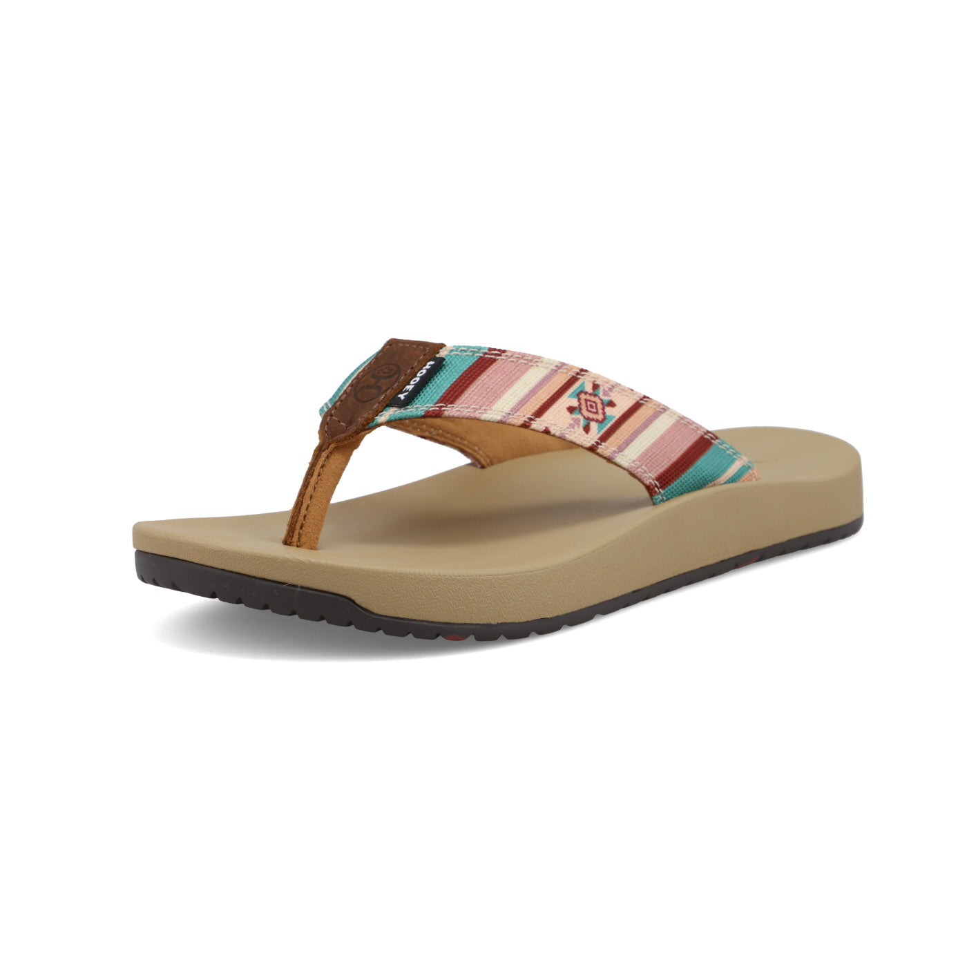 Hooey Flip Flops Mauve Multi