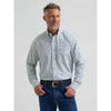 Wrangler Mens George Strait One Pocket Shirt Harbor Teal - 112381967