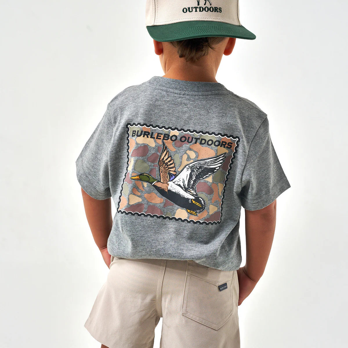 Youth Tee - Mallard Duck Stamp - Dark Heather Grey