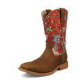 YHY0013 Rustic Brown & Red Floral