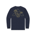 Southern Marsh Youth Warning Duck Long-Sleeve Tee – Navy