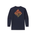 Southern Marsh Youth Landing Zone Long-Sleeve Tee – Navy