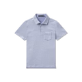 Southern Marsh Youth Nantucket Stripe Polo – French Blue