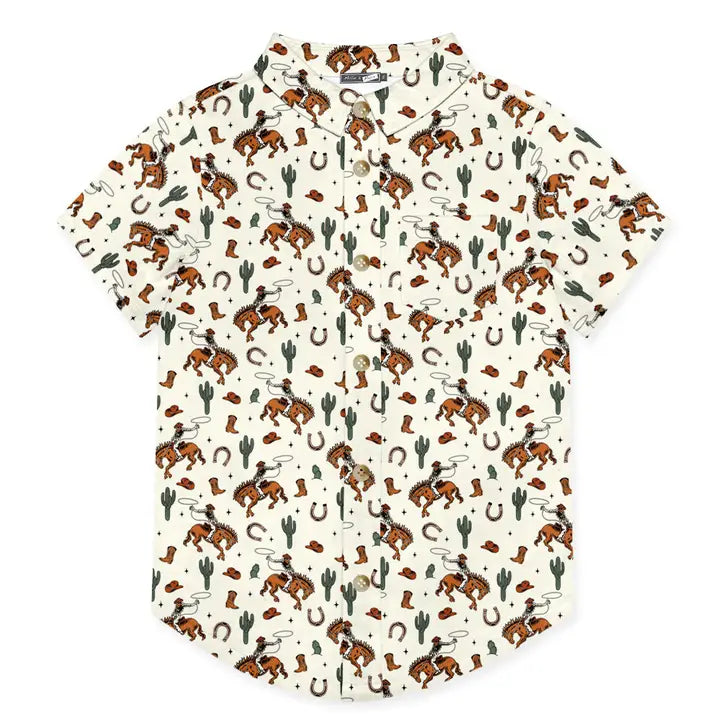 Kids Rodeo Cactus Short-Sleeve Shirt