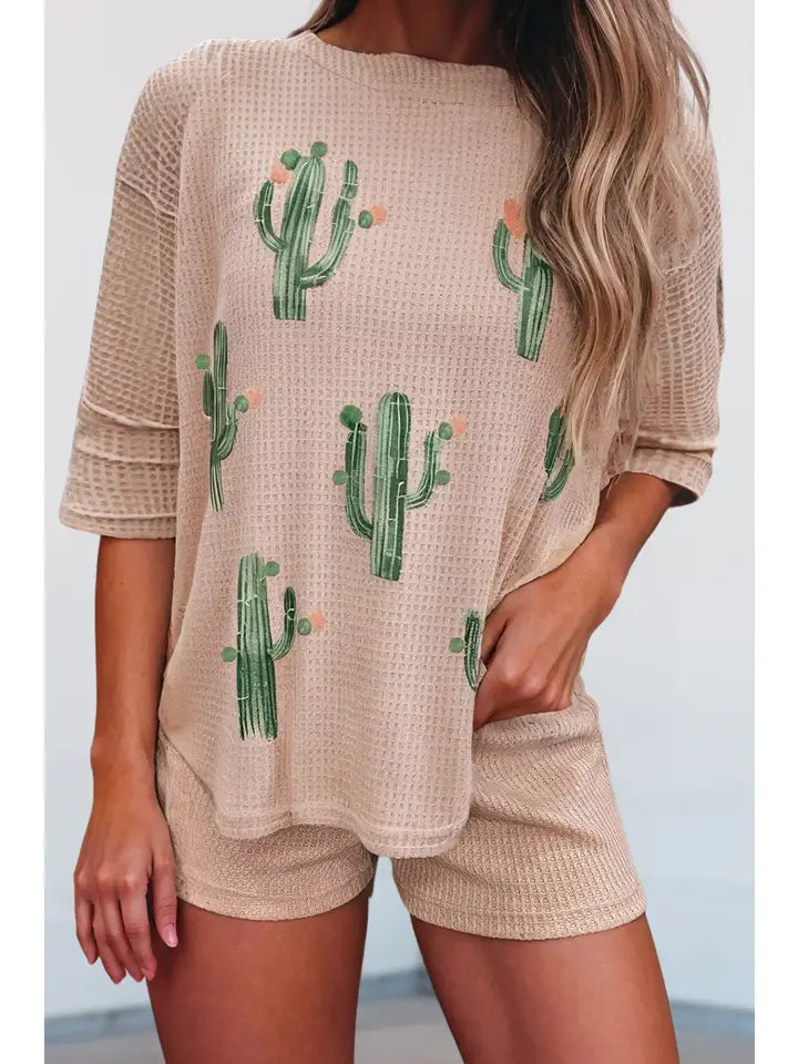 Cactus Forest Waffle Lounge Set