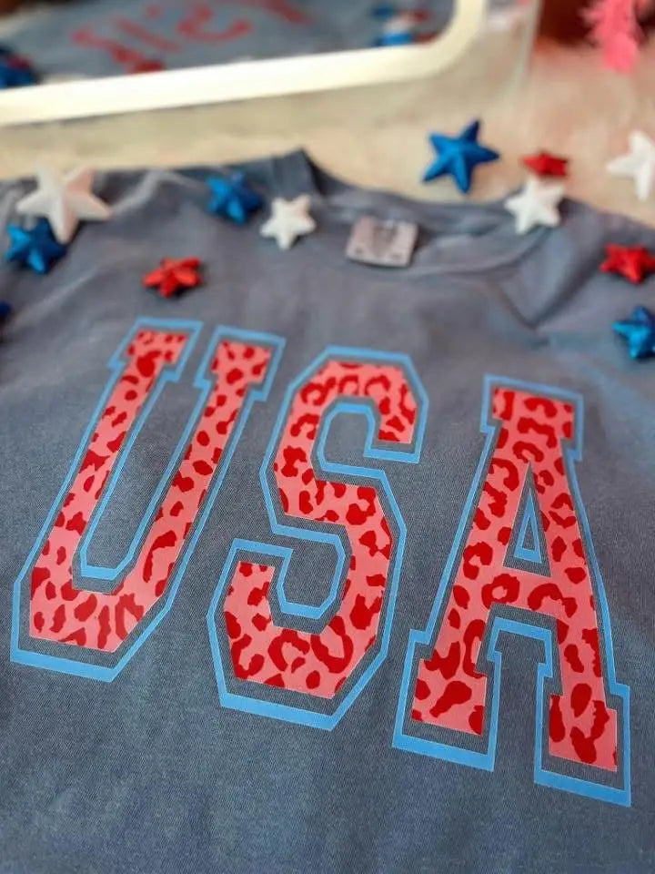 Leopard USA Tee Shirt