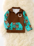 Horse Printed Pullover