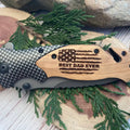 Flag Best Dad Ever Knife