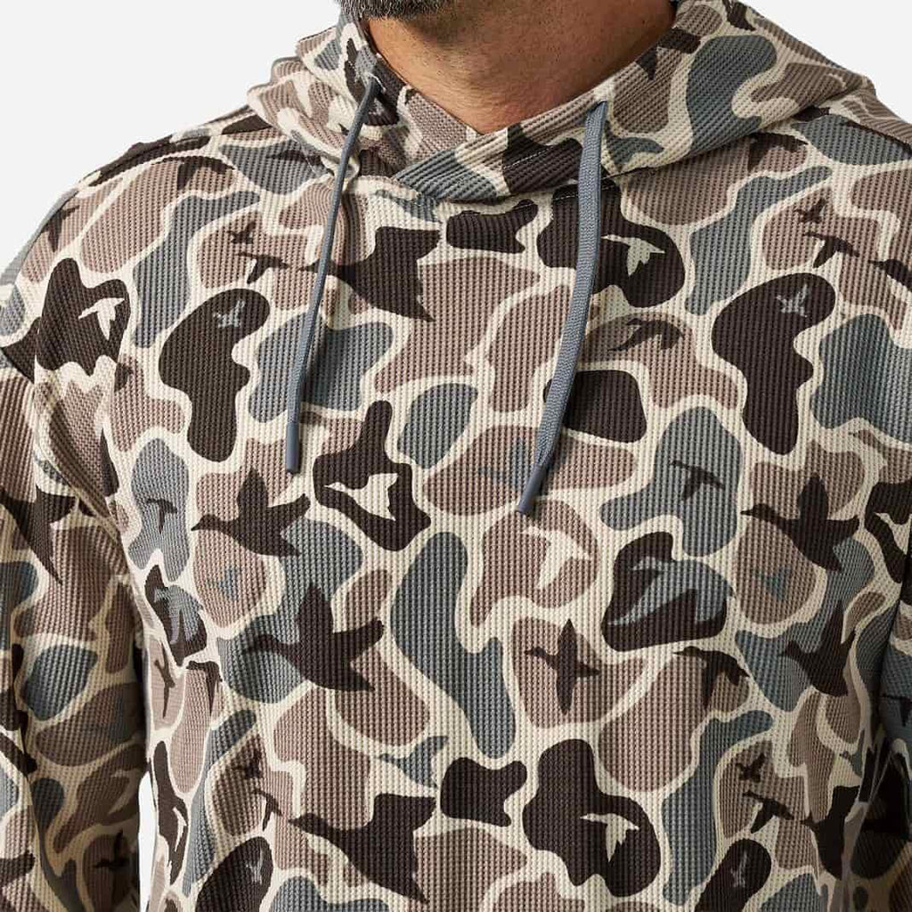 BURLEBO Mallard Mayhem Camo men's thermal hoodie view 3