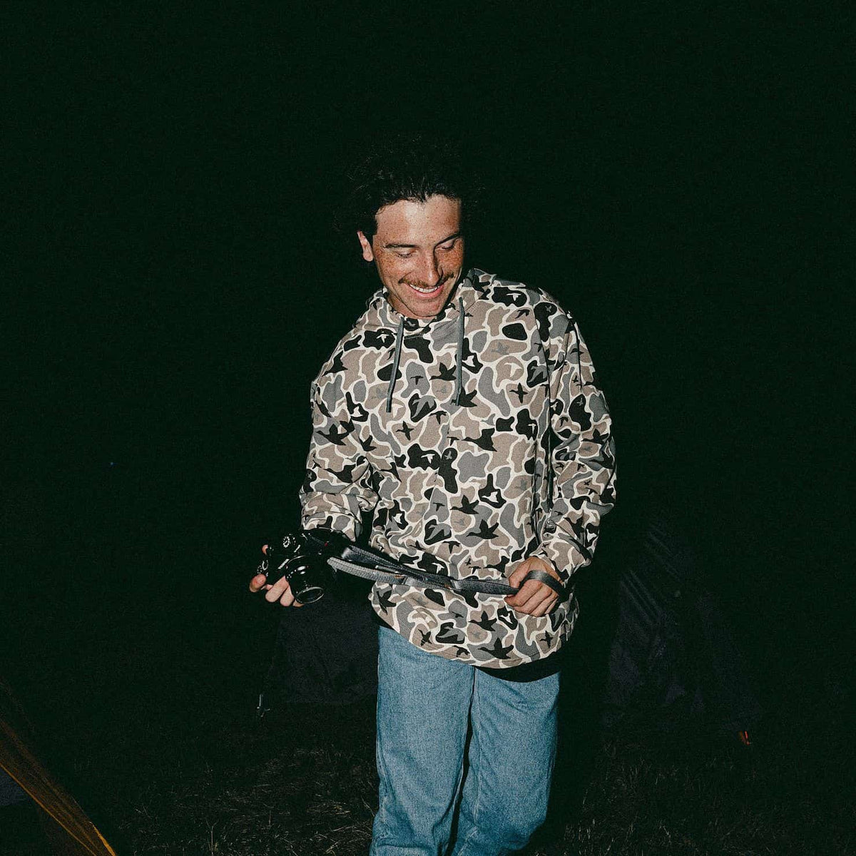 BURLEBO Mallard Mayhem Camo men's thermal hoodie view 6