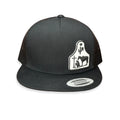 Cactus Alley Cowboy at the Cross black mesh snapback cap front view