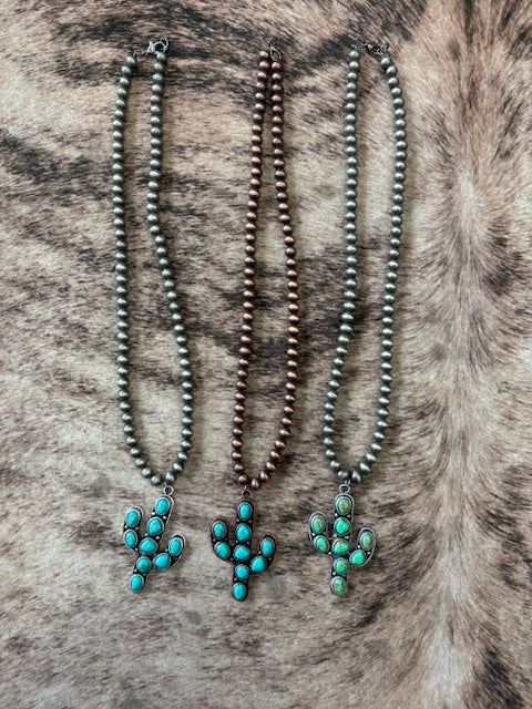 Cactus navajo necklaces