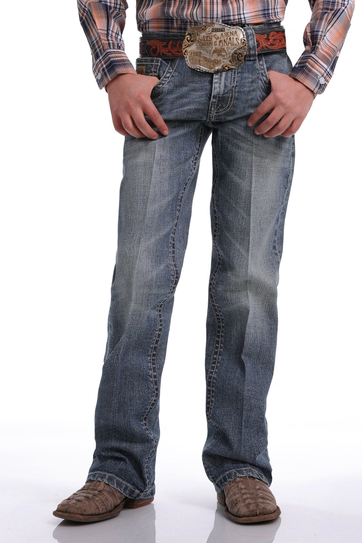 CINCH Boys Slim Fit-Medium Wash Jeans, supplier view 2